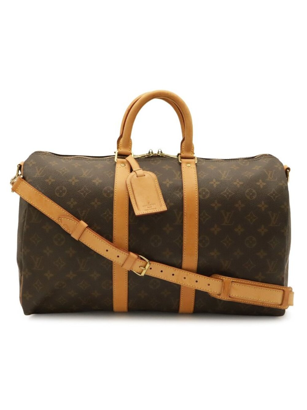Louis Vuitton Monogram Keepall Bandouliere 45 Boston Bag Purse 2-Way